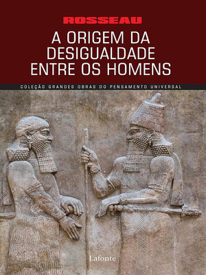 cover image of A origem da desigualdade entre os homens